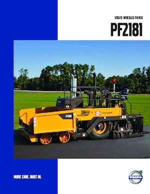 Finitrici stradali gommate Volvo PF2181