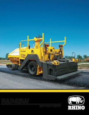 Finitrici stradali gommate RHINO RAP45W