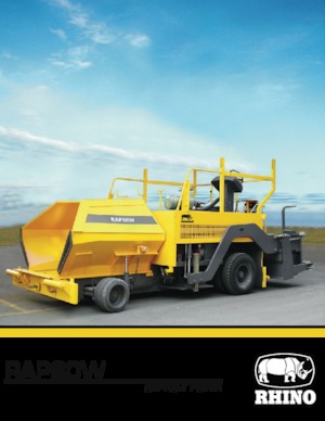 Finitrici stradali gommate RHINO RAP60W