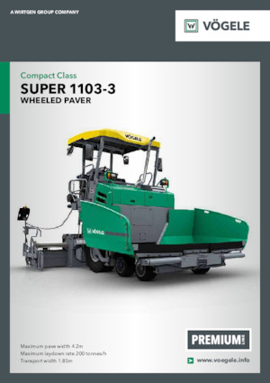 Finitrici stradali gommate Vögele Super 1103-3