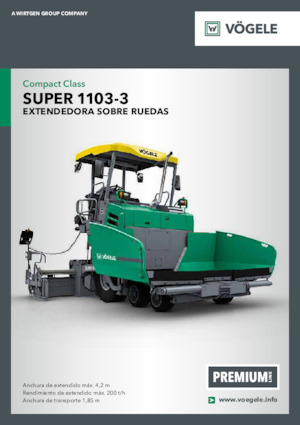 Finitrici stradali gommate Vögele Super 1103-3