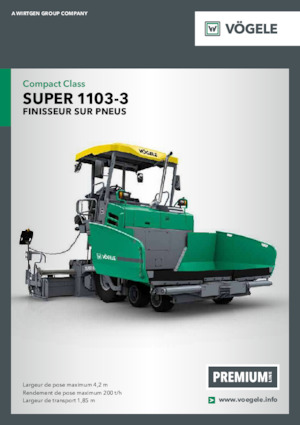 Finitrici stradali gommate Vögele Super 1103-3