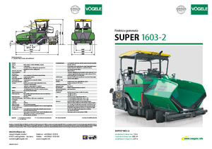 Finitrici stradali gommate Vögele Super 1603-2