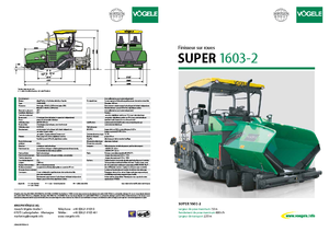 Finitrici stradali gommate Vögele Super 1603-2