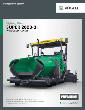 Finitrici stradali gommate Vögele Super 2003-3i