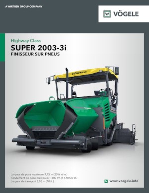 Finitrici stradali gommate Vögele Super 2003-3i