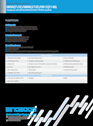 Piattaforme aeree verticali a pantografo su ruote Sinoboom 0808 