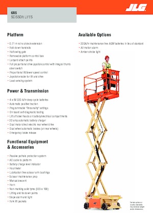Piattaforme aeree verticali a pantografo su ruote JLG 6RS
