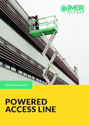 Piattaforme aeree verticali a pantografo su ruote Imer IM 5980 AC