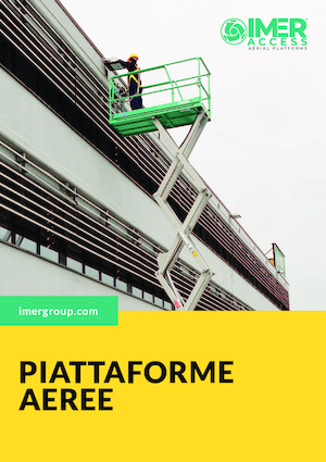 Piattaforme aeree verticali a pantografo su ruote Imer IM 5980 AC