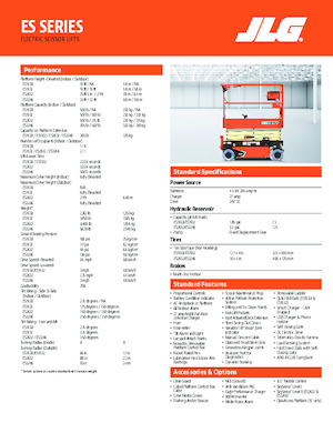 Piattaforme aeree verticali a pantografo su ruote JLG ES2632