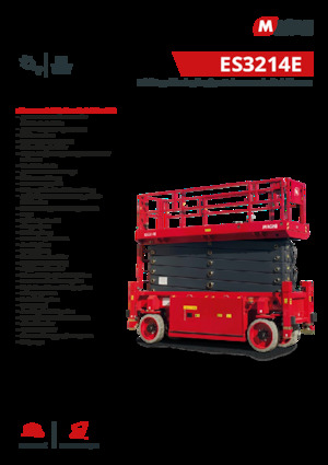 Piattaforme aeree verticali a pantografo su ruote MAGNI ES3214E