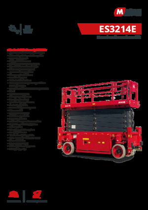 Piattaforme aeree verticali a pantografo su ruote MAGNI ES3214E