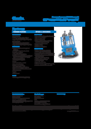 Piattaforme aeree verticali a pantografo su ruote Genie GS-2668 RT