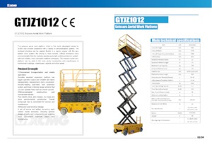 Piattaforme aeree verticali a pantografo su ruote XCMG GTJZ1012
