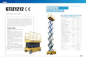 Piattaforme aeree verticali a pantografo su ruote XCMG GTJZ1212
