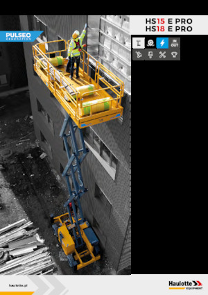 Piattaforme aeree verticali a pantografo su ruote Haulotte HS15E PRO