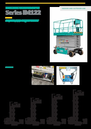 Piattaforme aeree verticali a pantografo su ruote Imer IM 10122