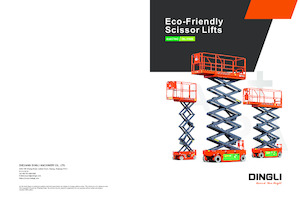 Piattaforme aeree verticali a pantografo su ruote Dingli JCPT1012PA