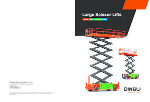 Piattaforme aeree verticali a pantografo su ruote Dingli JCPT1823RTB