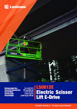 Piattaforme aeree verticali a pantografo su ruote Liugong LS0812E