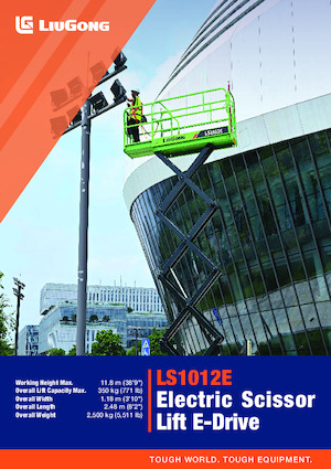 Piattaforme aeree verticali a pantografo su ruote Liugong LS1012E