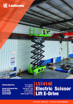 Piattaforme aeree verticali a pantografo su ruote Liugong LS1414E