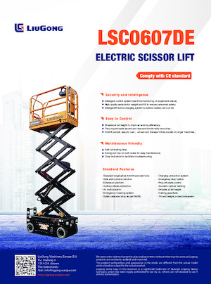 Piattaforme aeree verticali a pantografo su ruote Liugong LSC0607DE