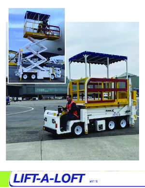 Piattaforme aeree verticali a pantografo su ruote Lift-A-Loft MXT19