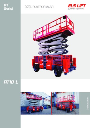 Piattaforme aeree verticali a pantografo su ruote ELS Lift RT 18-L