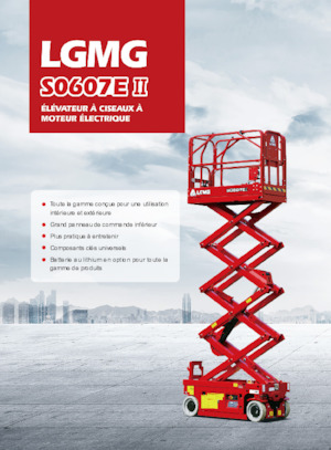 Piattaforme aeree verticali a pantografo su ruote LGMG  S0607EII