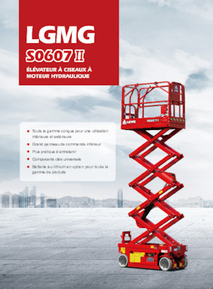 Piattaforme aeree verticali a pantografo su ruote LGMG  S0607II