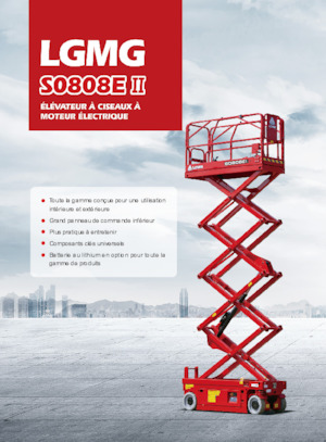 Piattaforme aeree verticali a pantografo su ruote LGMG  S0808EII