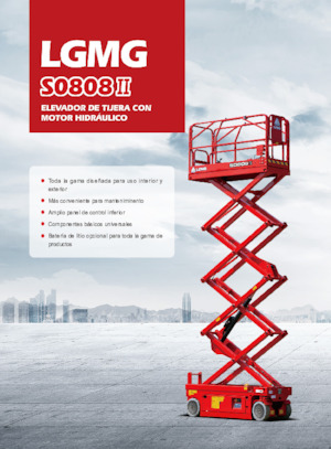 Piattaforme aeree verticali a pantografo su ruote LGMG  S0808II