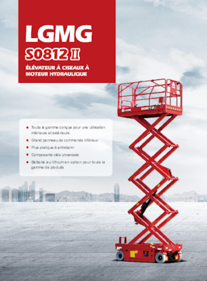 Piattaforme aeree verticali a pantografo su ruote LGMG  S0812II 