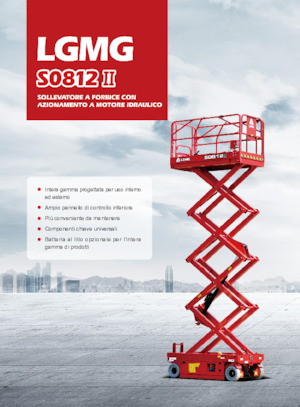 Piattaforme aeree verticali a pantografo su ruote LGMG  S0812II 