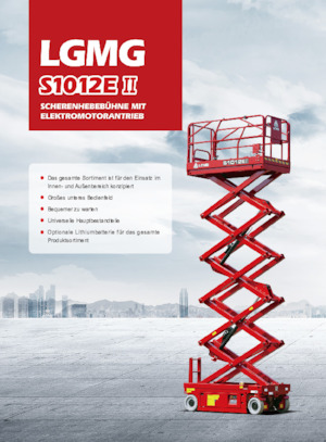 Piattaforme aeree verticali a pantografo su ruote LGMG  S1012EII-Li