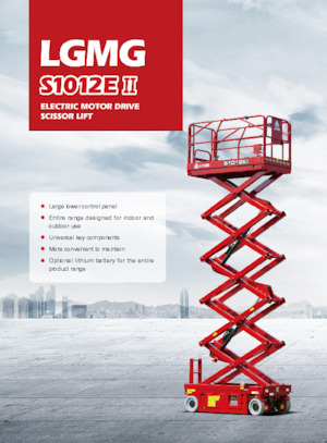 Piattaforme aeree verticali a pantografo su ruote LGMG  S1012EII-Li