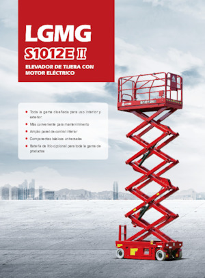 Piattaforme aeree verticali a pantografo su ruote LGMG  S1012EII-Li