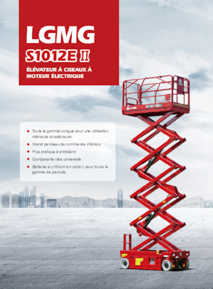 Piattaforme aeree verticali a pantografo su ruote LGMG  S1012EII-Li