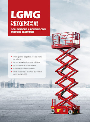 Piattaforme aeree verticali a pantografo su ruote LGMG  S1012EII-Li