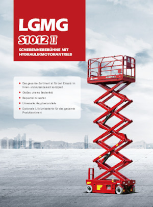 Piattaforme aeree verticali a pantografo su ruote LGMG  S1012II-Li