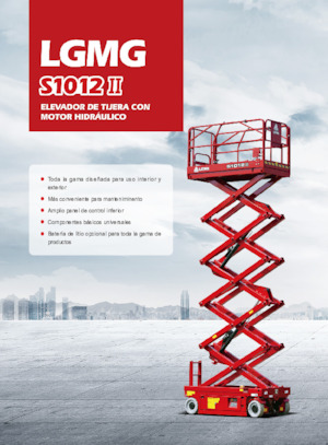 Piattaforme aeree verticali a pantografo su ruote LGMG  S1012II-Li