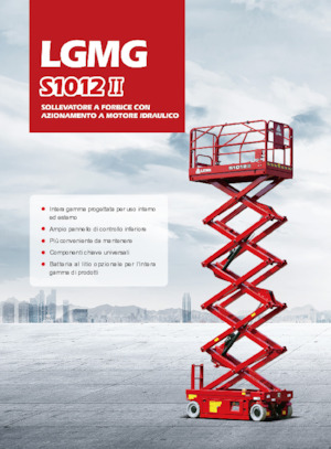 Piattaforme aeree verticali a pantografo su ruote LGMG  S1012II-Li