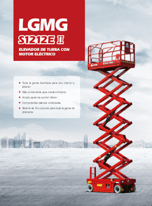 Piattaforme aeree verticali a pantografo su ruote LGMG  S1212EII-Li