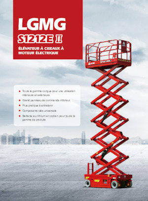 Piattaforme aeree verticali a pantografo su ruote LGMG  S1212EII-Li