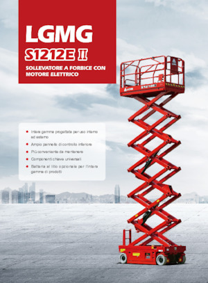 Piattaforme aeree verticali a pantografo su ruote LGMG  S1212EII-Li