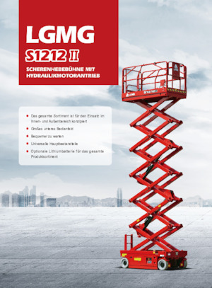 Piattaforme aeree verticali a pantografo su ruote LGMG  S1212II 