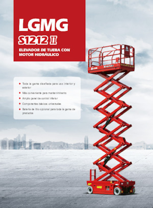 Piattaforme aeree verticali a pantografo su ruote LGMG  S1212II 