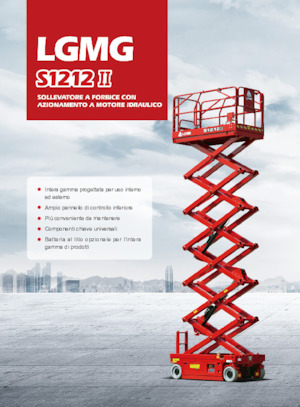 Piattaforme aeree verticali a pantografo su ruote LGMG  S1212II 